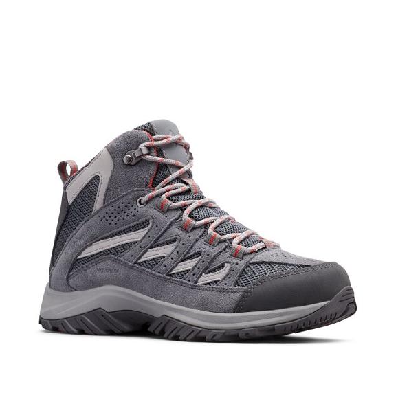 Columbia Crestwood Mid Waterproof Boots Grey For Women's NZ81735 New Zealand